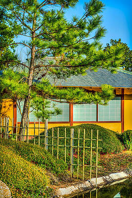 Natural Photograph - Japanese Teahouse by David Morefield