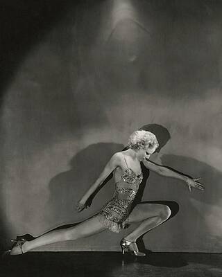 Wall Art featuring the photograph Jean Barry In Evergreen by George Hoyningen-Huene