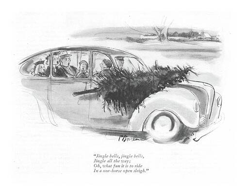 Hood Drawing - Jingle Bells by Perry Barlow