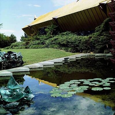 Landscape Architecture Wall Art featuring the photograph Joe And Etsuko Price's House by Horst P. Horst