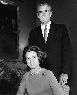 Texas Photograph - John B Connally And Idanell Connally by Horst P. Horst