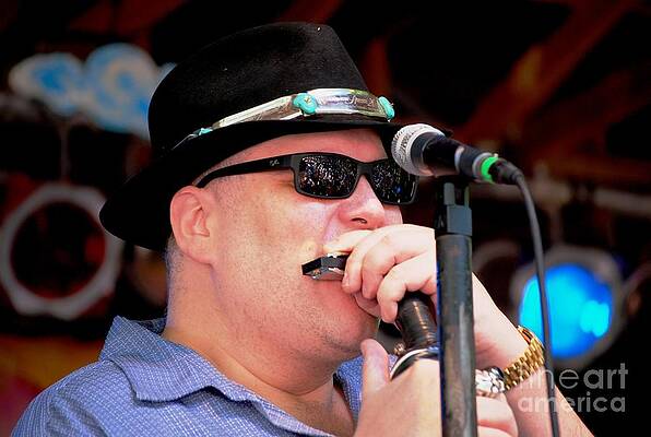 Music Wall Art featuring the photograph John Popper by Angela J Murray
