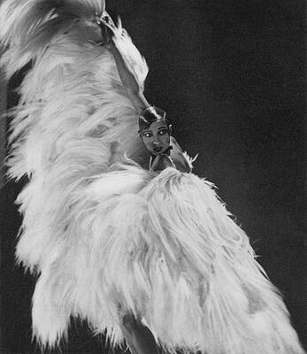 Josephine Baker Wearing Feather Costume Photograph