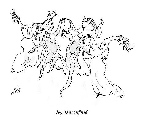 Joyful Dance Celebration Drawing