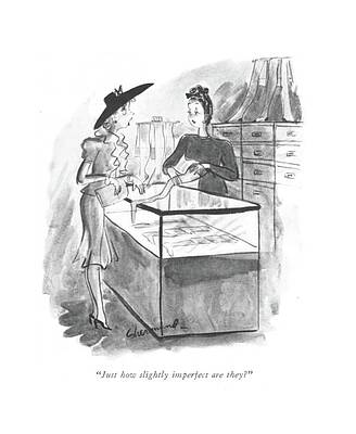 Underwear Drawing - Just How Slightly Imperfect Are They? by Barbara Shermund