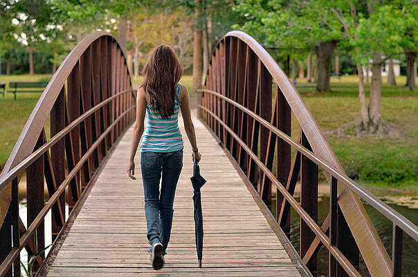 Serene Wall Art featuring the photograph A Walk In The Park by Laura Fasulo