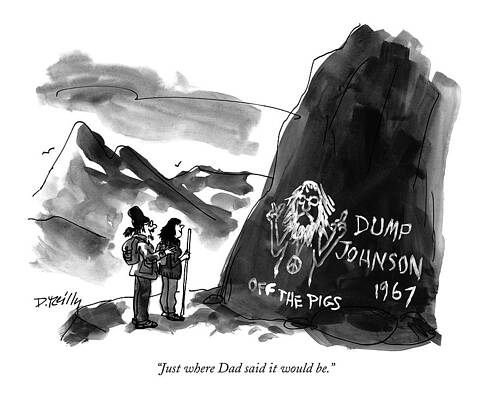 Hikers Discover Political Graffiti Wall Art