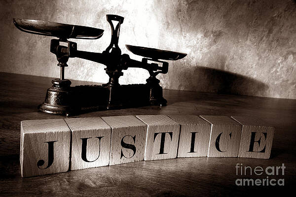 Justice Scale and Blocks Photograph