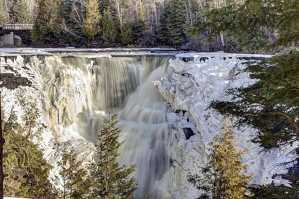 Wall Art featuring the photograph Kakabeka Melting by Linda Ryma