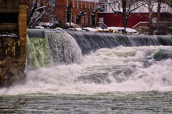 Wall Art featuring the photograph Kanawha Falls Close Up by Flees Photos