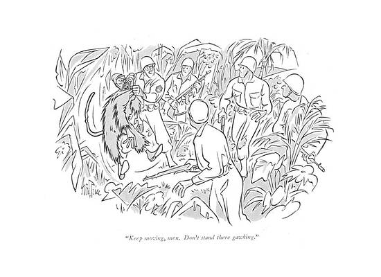 Combat Drawing - Keep Moving by George Price