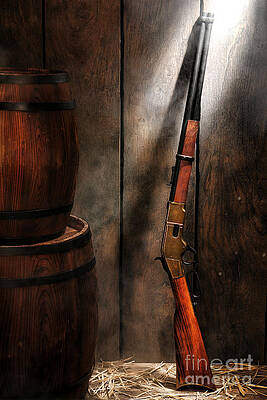 Antique Rifle and Barrels Photograph