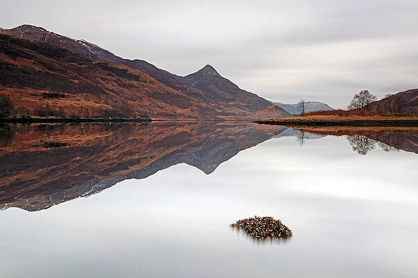 Reflection Wall Art featuring the photograph Kinlochleven Mountain Reflection by Grant Glendinning