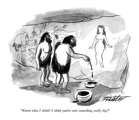 Nude Drawing - Know What I Think? I Think You're Onto Something by Mischa Richter