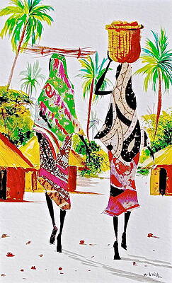 Wall Art featuring the painting L 122 by Albert Lizah