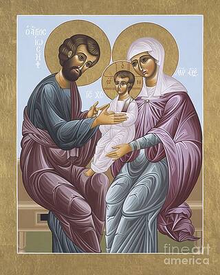 The Holy Family Icon Wall Art