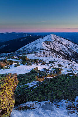Wall Art featuring the photograph Lafayette To Lincoln Winter On Franconia Ridge. by Jeff Sinon