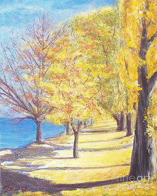 Sky Painting - Lake Explanade Queenstown NZ by Jane See