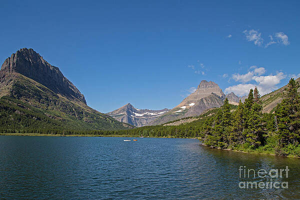 Glacier National Park Photograph - Lake Sherburne In Glacier National Park 2 by Natural Focal Point Photography