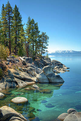 Serene Lake Tahoe Shoreline Wall Art