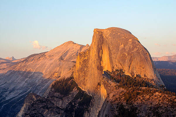 Sky Wall Art featuring the photograph Last Light On Half Dome by Nicholas Blackwell