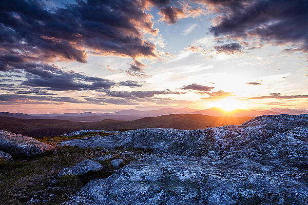 Photograph - Last Rays. Sunset On Foss Mountain. by Jeff Sinon