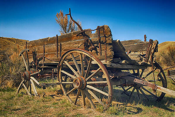 Montana Wall Art featuring the photograph Last Wagon To Bannack by Ghostwinds Photography