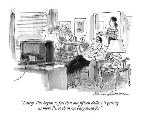 Watching Drawing - Lately, I've Begun To Feel That Our Fifteen by Bernard Schoenbaum