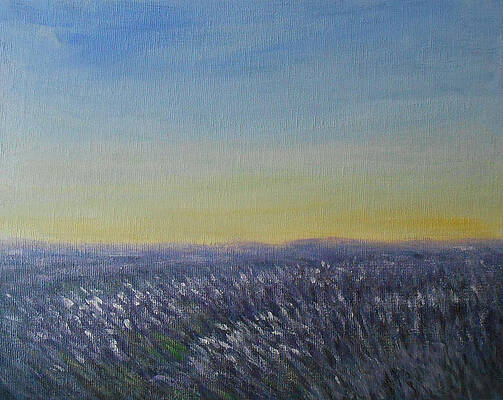 Flower Wall Art featuring the painting Lavandula by Jane See