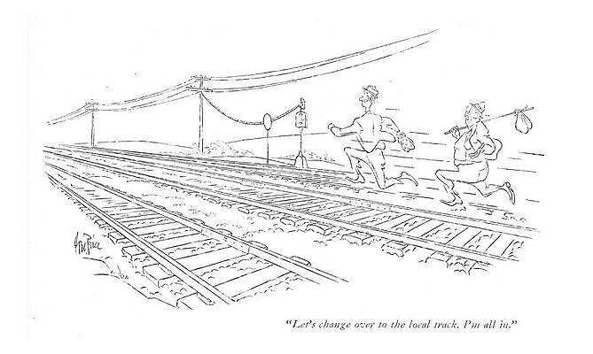Tracks Wall Art featuring the drawing The Local Track by George Price