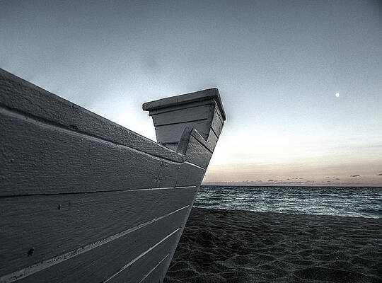 White Photograph - Let's Sail To The Moon by Richard Reeve