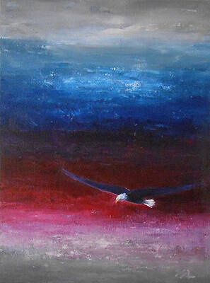 Wall Art featuring the painting Letting Go by Jane See