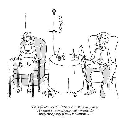 Humorous Horoscope for Libra Drawing