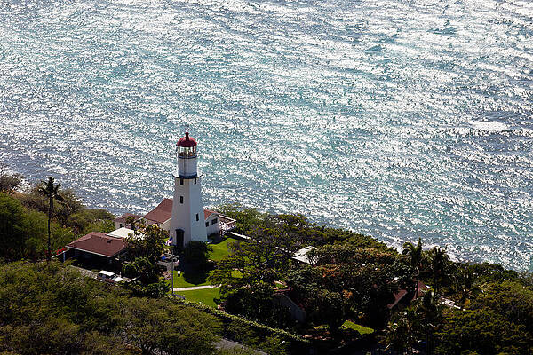 Hawaii Wall Art featuring the photograph Lighthouse On Coast Of Waikiki In Hawaii by Steven Heap
