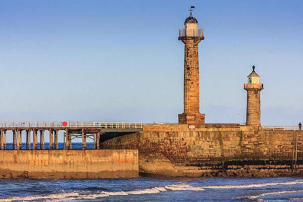 Photograph - Lighthouses On The Piers by Sue Leonard
