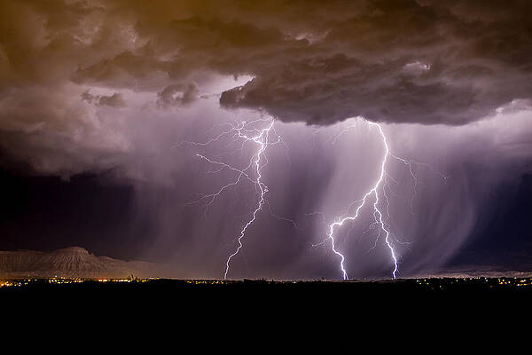 Nature Photograph - Lightning 11 by Jeff Stoddart