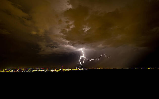 Nature Photograph - Lightning 12 by Jeff Stoddart