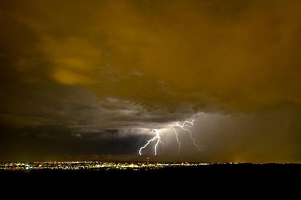 Nature Photograph - Lightning 14 by Jeff Stoddart