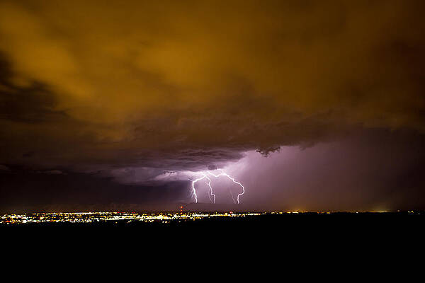 Nature Photograph - Lightning 16 by Jeff Stoddart