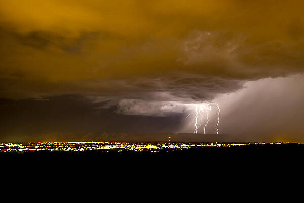 Nature Photograph - Lightning 17 by Jeff Stoddart