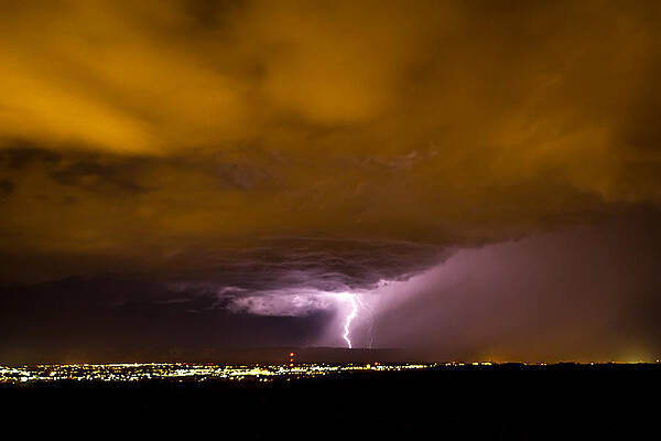 Nature Photograph - Lightning 18 by Jeff Stoddart