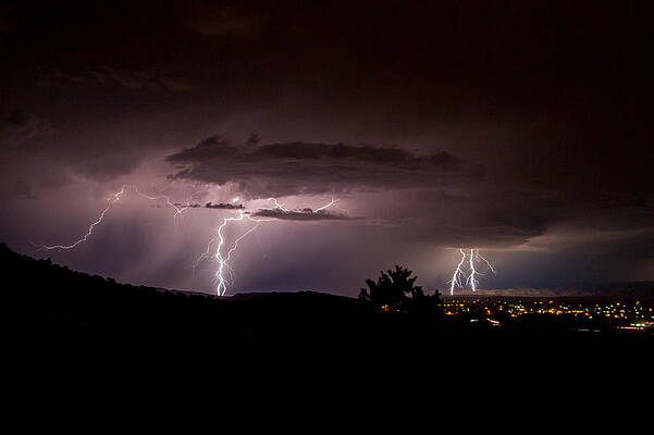 Nature Photograph - Lightning 21 by Jeff Stoddart