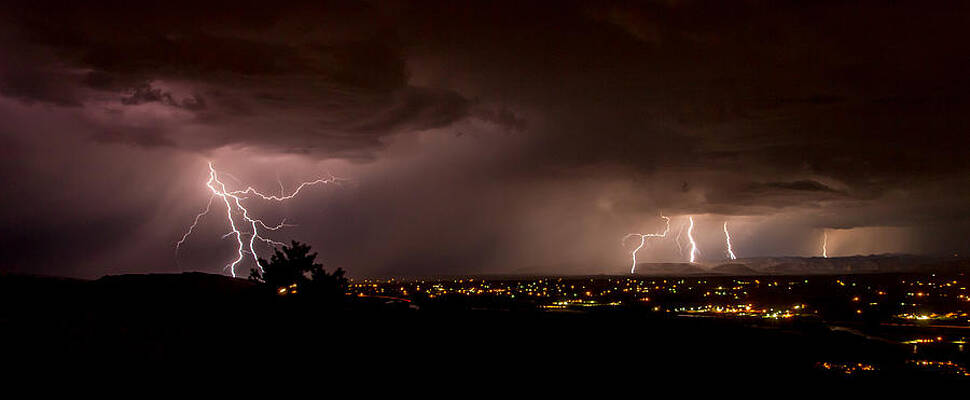 Nature Photograph - Lightning 24 by Jeff Stoddart