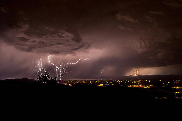 Nature Photograph - Lightning 26 by Jeff Stoddart