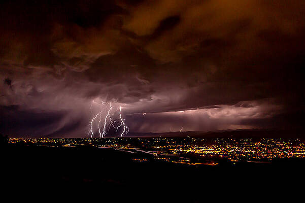 Nature Photograph - Lightning 27 by Jeff Stoddart