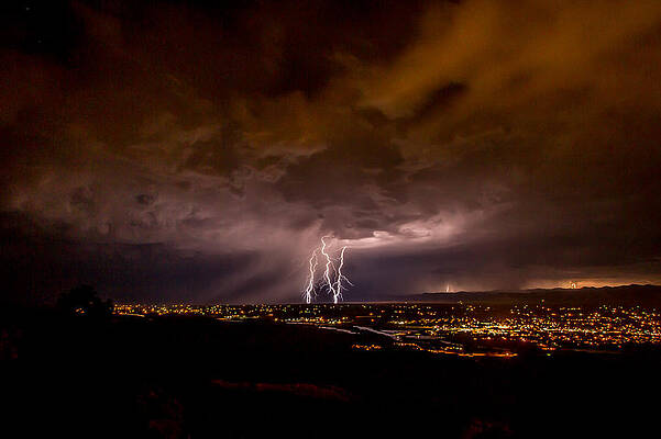 Nature Photograph - Lightning 28 by Jeff Stoddart