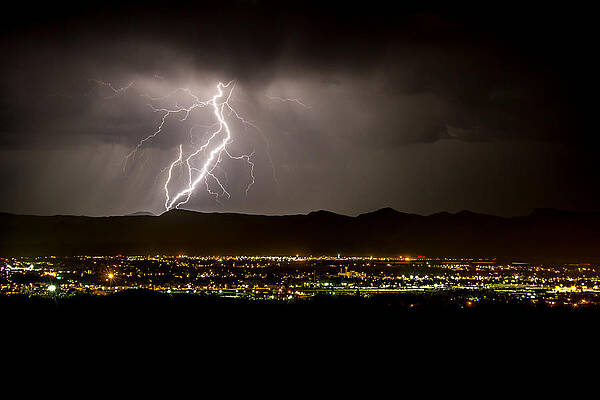 Nature Photograph - Lightning 4 by Jeff Stoddart