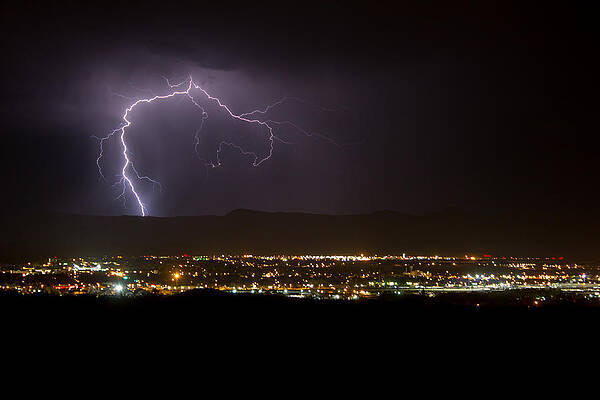 Nature Photograph - Lightning 6 by Jeff Stoddart