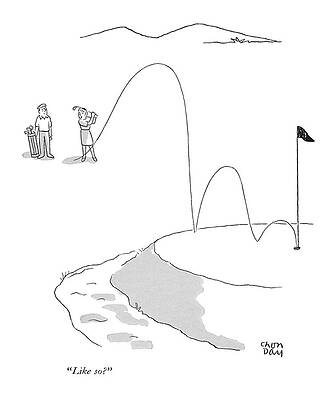 Cartoon Golf Course Humor Drawing