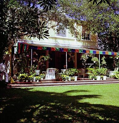Landscape Architecture Wall Art featuring the photograph Lilly Pulitzer's Palm Beach Home by Horst P. Horst